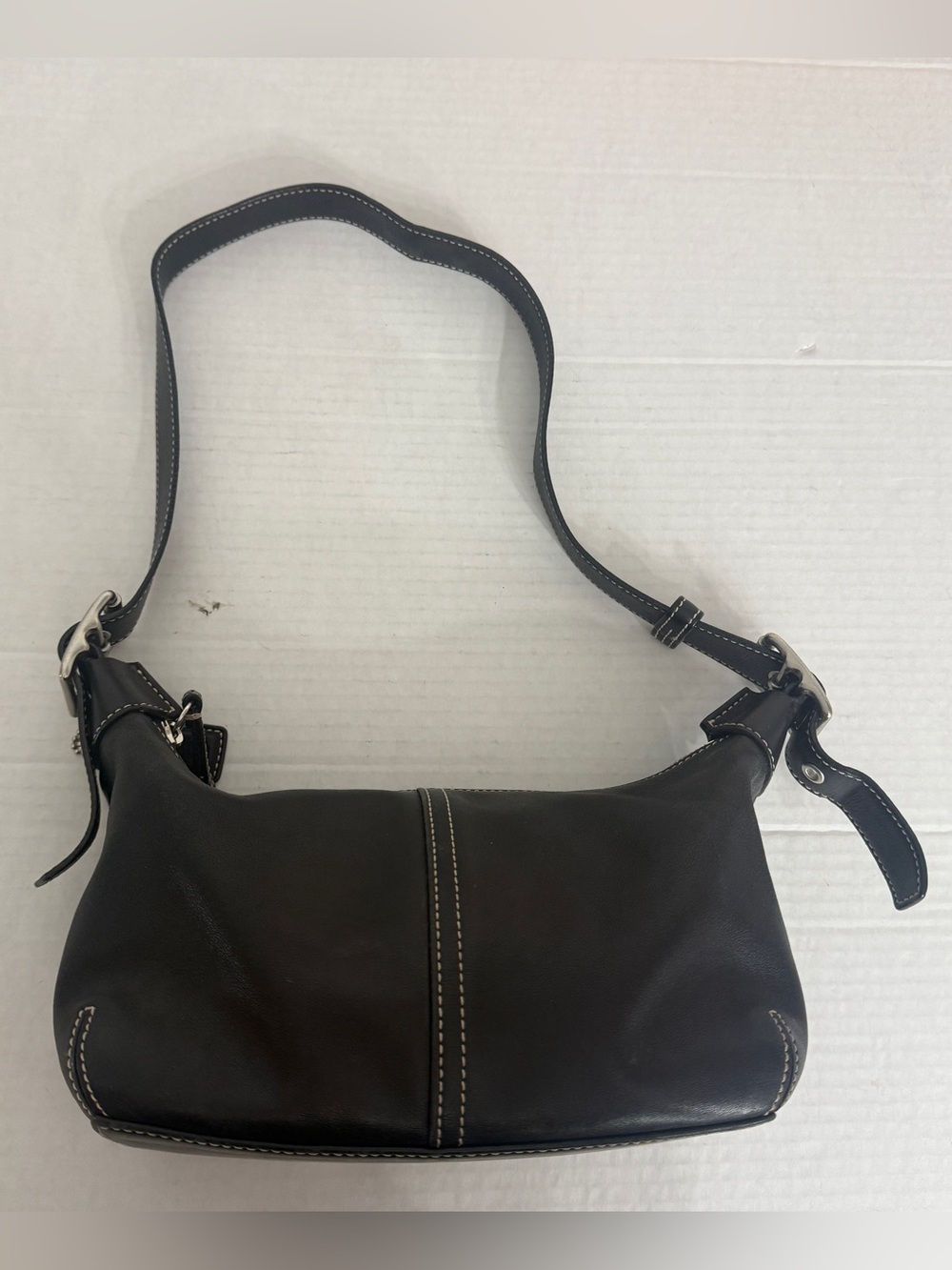 Coach Legacy Black Leather Demi Hobo Shoulder
Bag